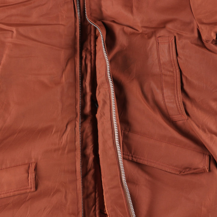 Vintage 1980'S Pioneer goose down parka, made in Canada, men's size XL cotton orange type Vintage Second Hand