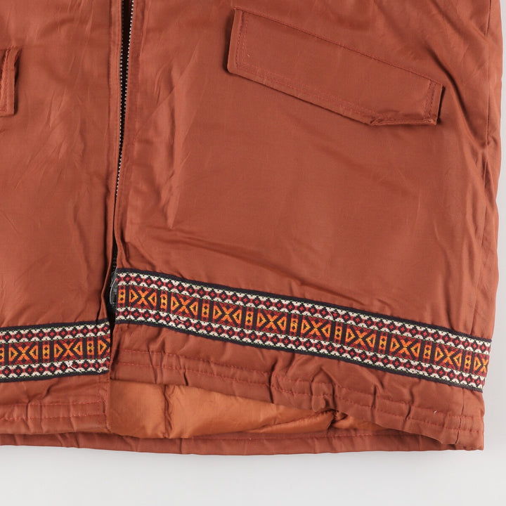 Vintage 1980'S Pioneer goose down parka, made in Canada, men's size XL cotton orange type Vintage Second Hand