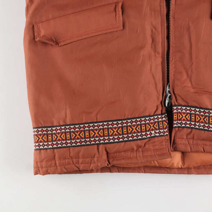 Vintage 1980'S Pioneer goose down parka, made in Canada, men's size XL cotton orange type Vintage Second Hand