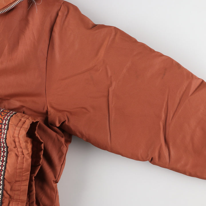 Vintage 1980'S Pioneer goose down parka, made in Canada, men's size XL cotton orange type Vintage Second Hand