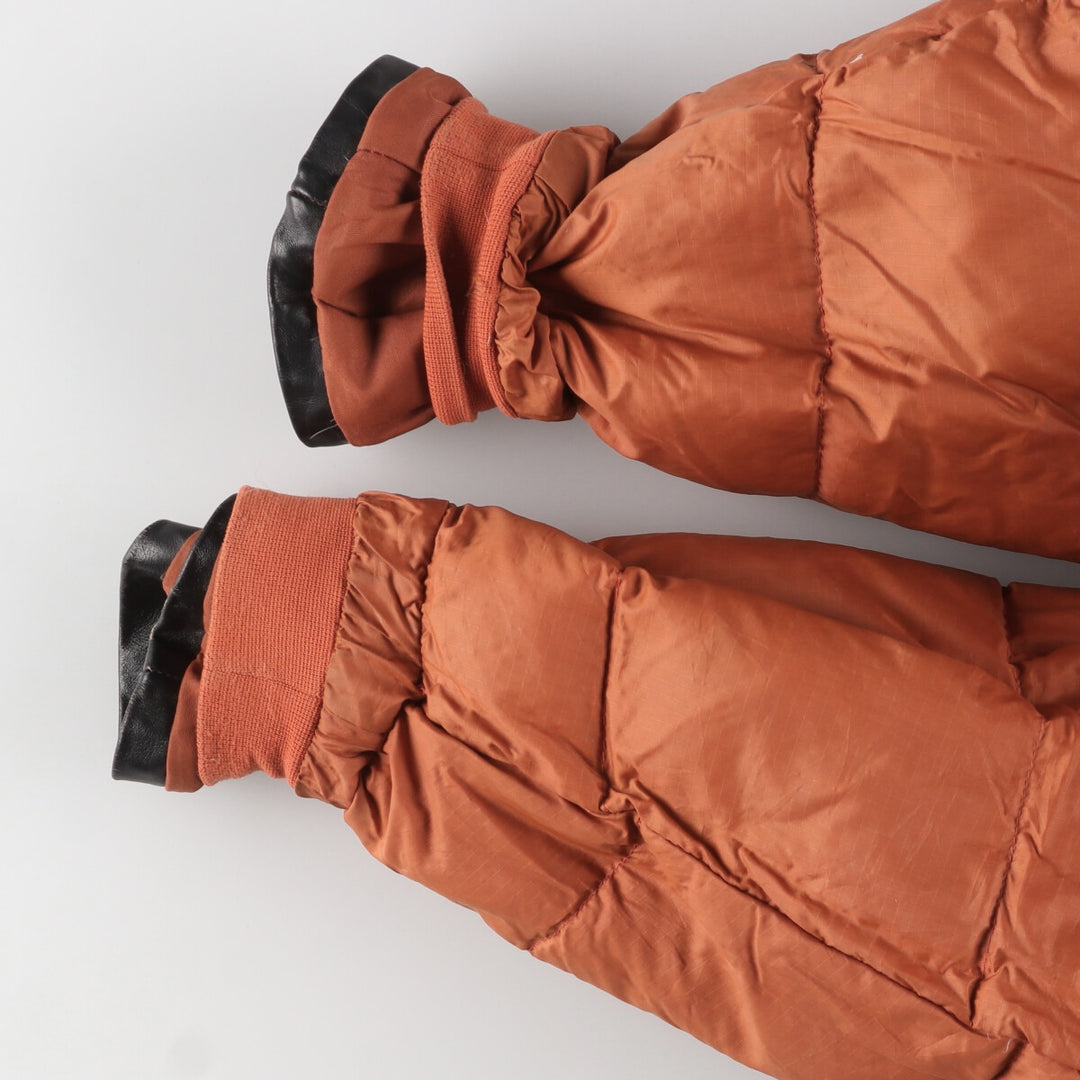 Vintage 1980'S Pioneer goose down parka, made in Canada, men's size XL cotton orange type Vintage Second Hand