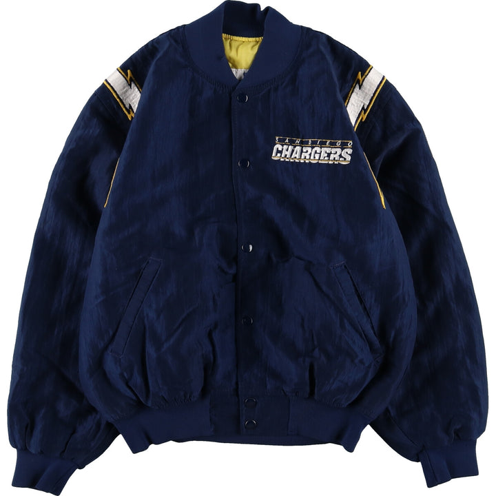 80s-90'S Starter NFL San Diego Chargers Padded Nylon Stadium Jacket Made in USA Men's M Size /eaa454995