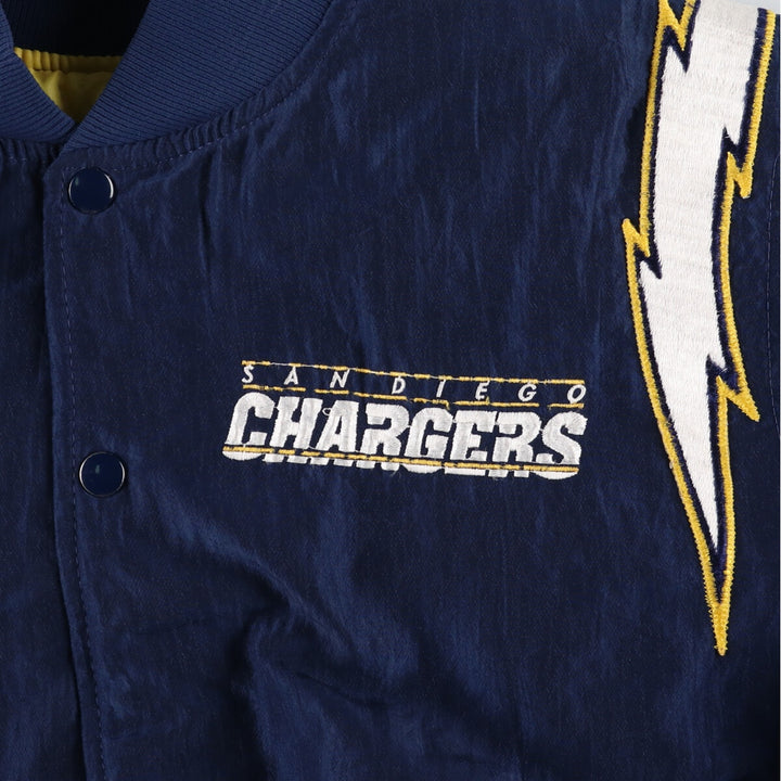 80s-90'S Starter NFL San Diego Chargers Padded Nylon Stadium Jacket Made in USA Men's M Size /eaa454995