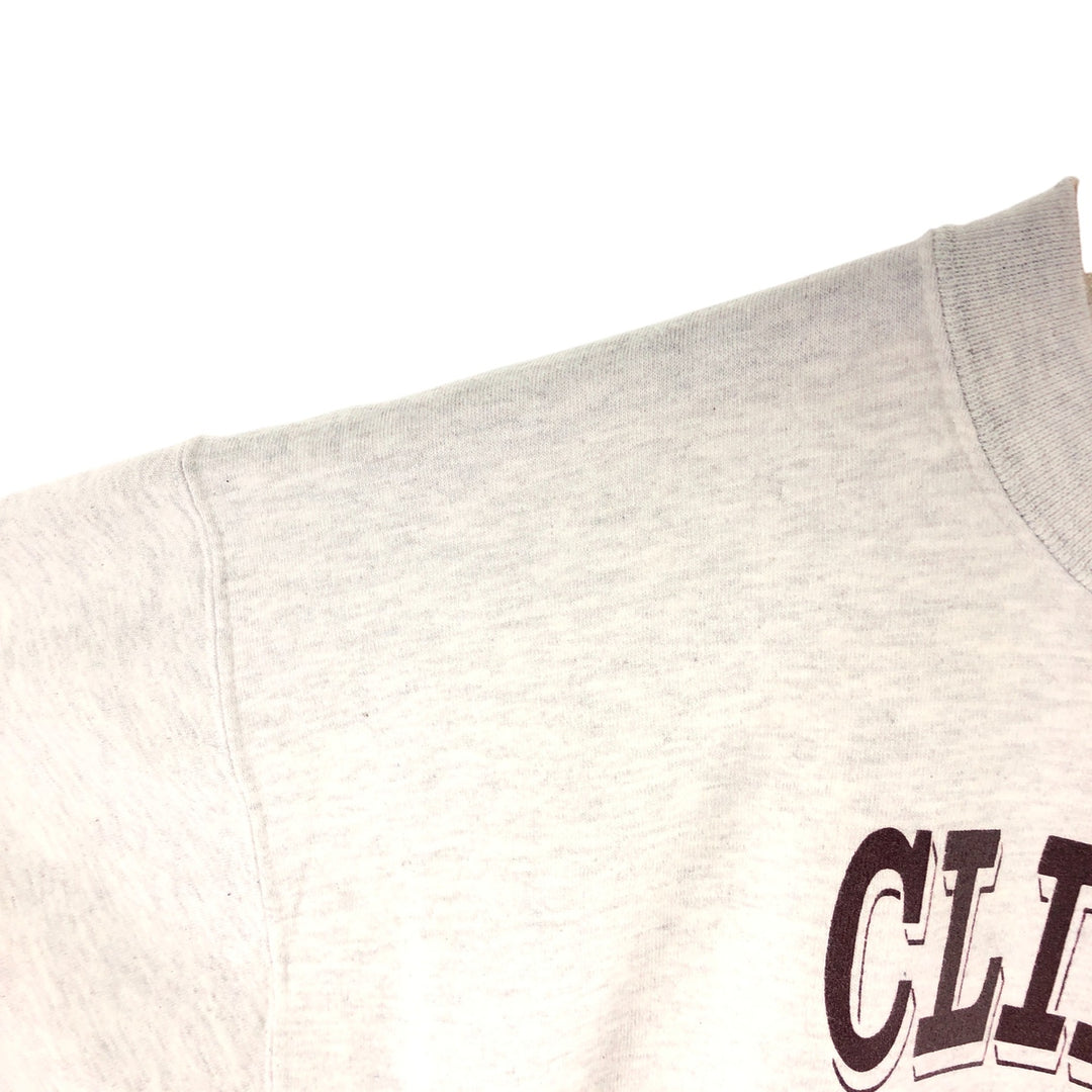 Vintage 90'S Jerzees printed sweatshirt, made in the USA, size L, men's cotton gray type Vintage Second Hand