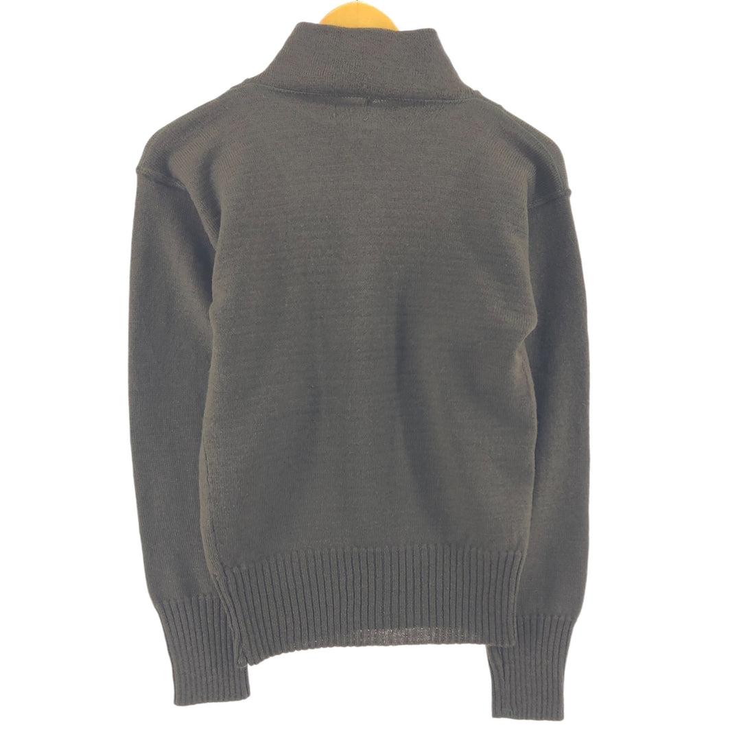80s~90'S US Military Jeep Sweater Wool Knit Half Button Sweater Made in USA Men's M Size Vintage /eaa455029