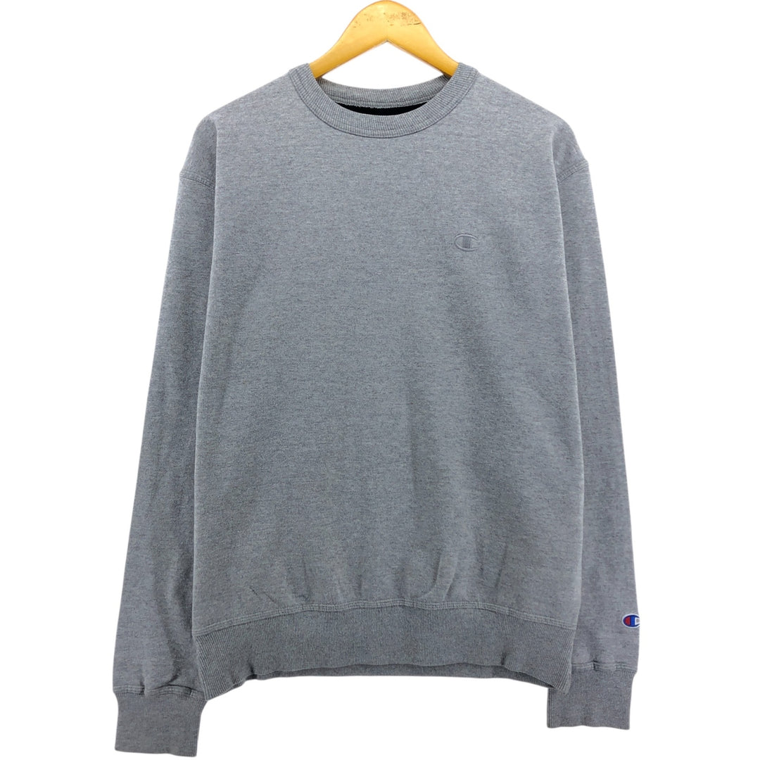2000'S Champion Authentic Athletics Wear One-Point Logo Sweatshirt, Men's Size Medium cotton gray type Vintage Second Hand