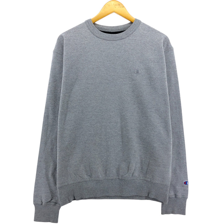 2000'S Champion Authentic Athletics Wear One-Point Logo Sweatshirt, Men's Size Medium cotton gray type Vintage Second Hand