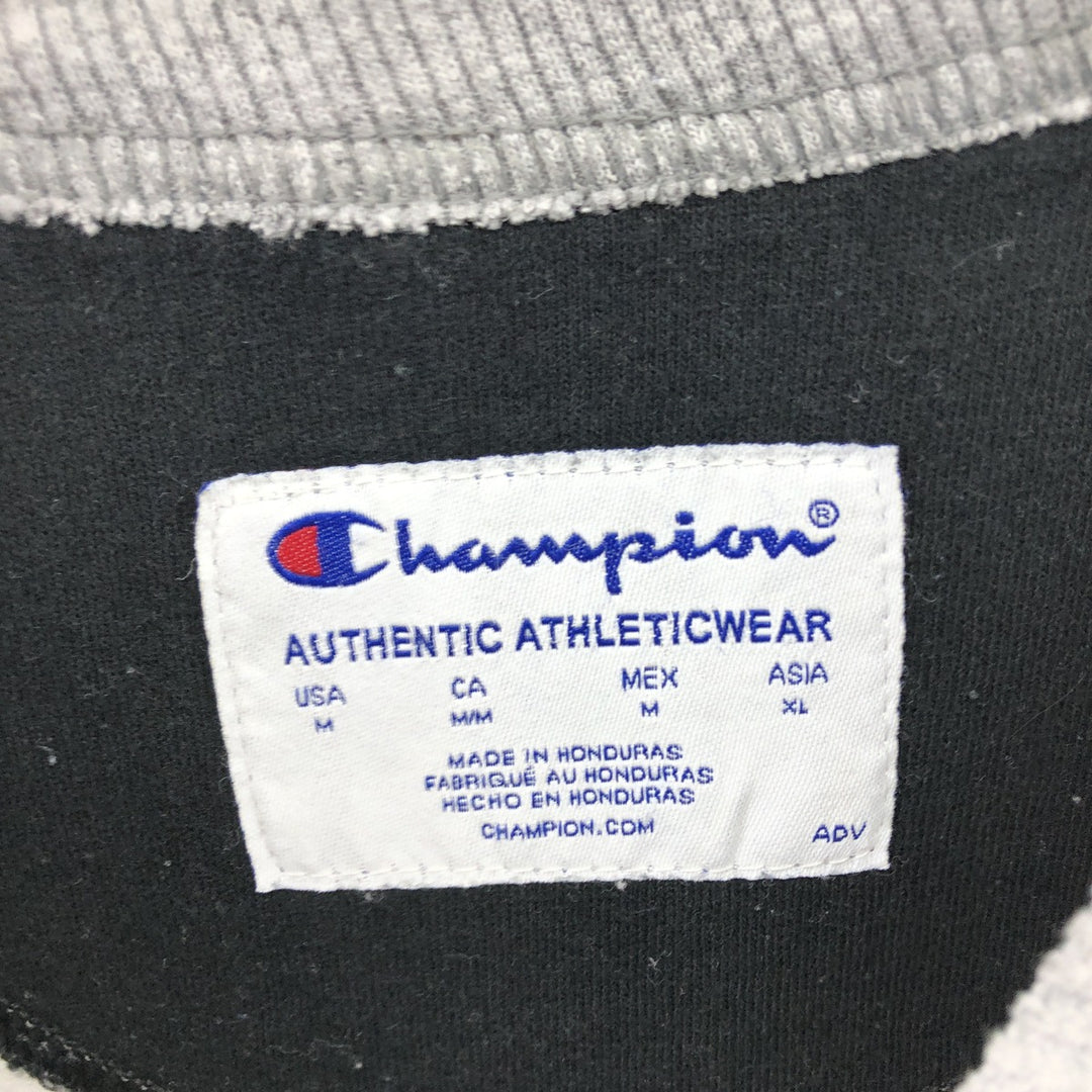 2000'S Champion Authentic Athletics Wear One-Point Logo Sweatshirt, Men's Size Medium cotton gray type Vintage Second Hand