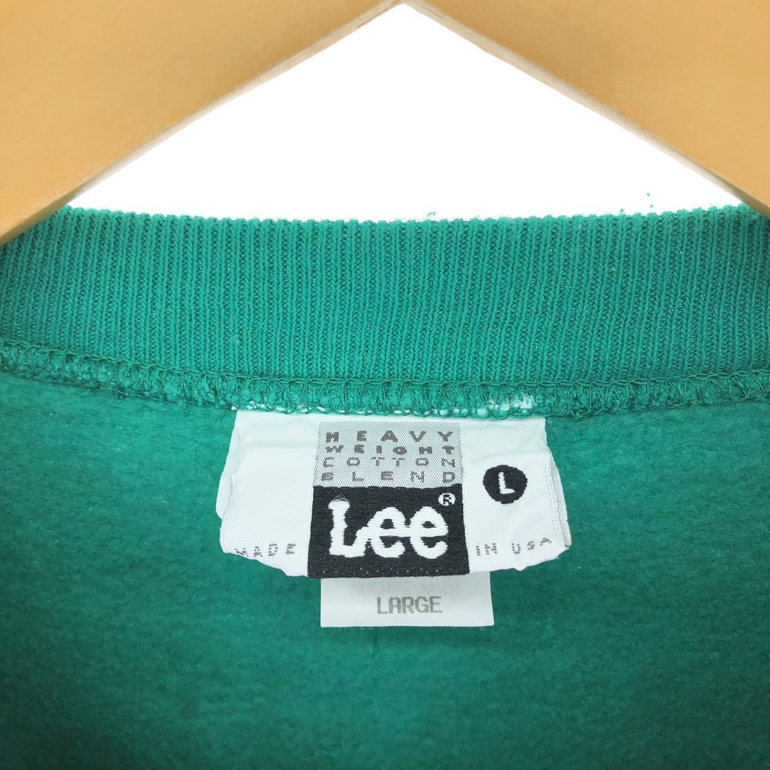 90'S Lee One Point Logo Sweatshirt Trainer Made in USA Men's L Size Vintage /eaa455323