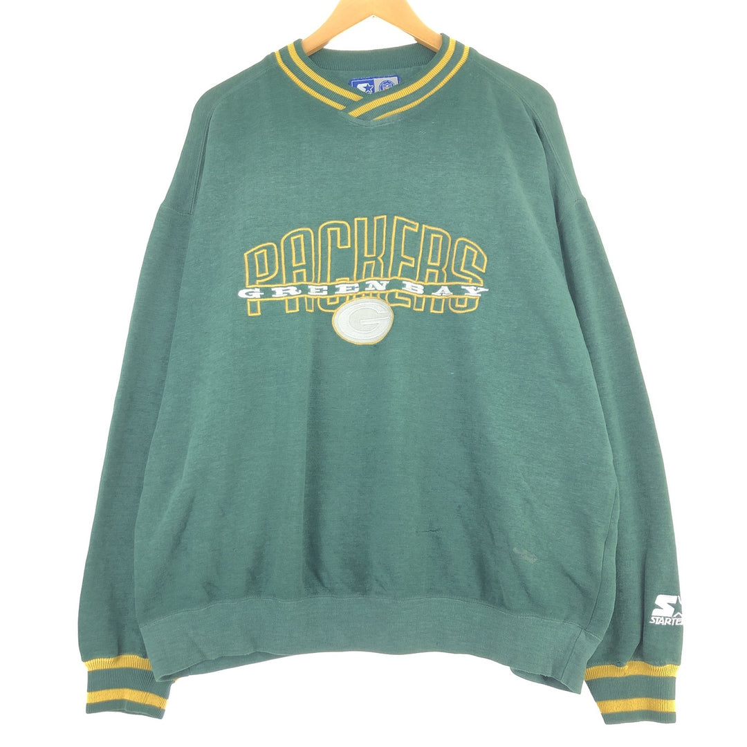 Starter NFL GREEN BAY PACKERS Green Bay Packers Logo Sweatshirt Trainer Men's XL /eaa455365