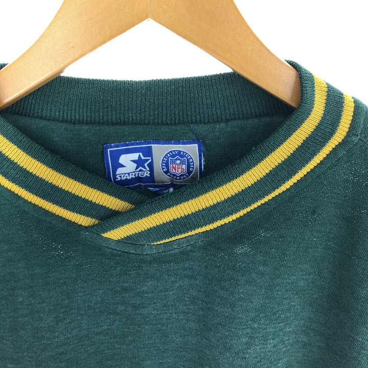 Starter NFL GREEN BAY PACKERS Green Bay Packers Logo Sweatshirt Trainer Men's XL /eaa455365