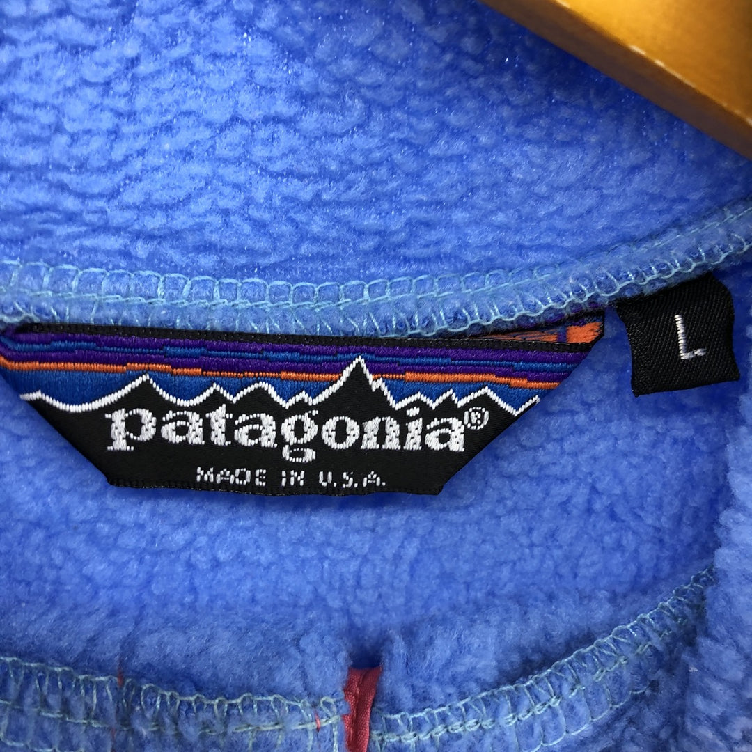 80s-90'S Patagonia Snap-T Half-Snap Fleece Pullover Made in USA Men's L Size Vintage /eaa455408