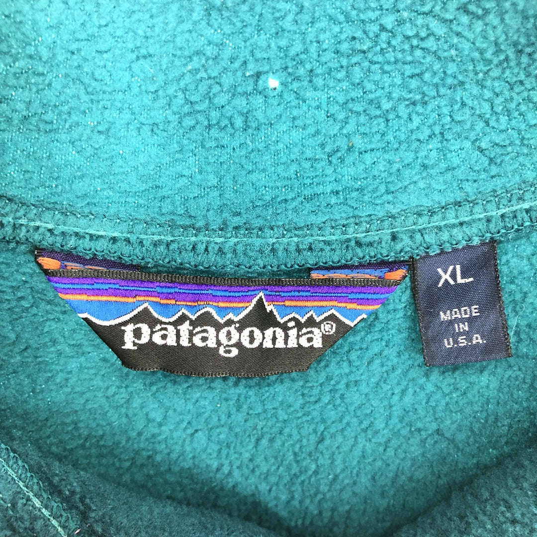 80s-90'S Patagonia Snap T 25541 Half Snap Fleece Pullover Made in USA Men's XL Vintage /eaa455417