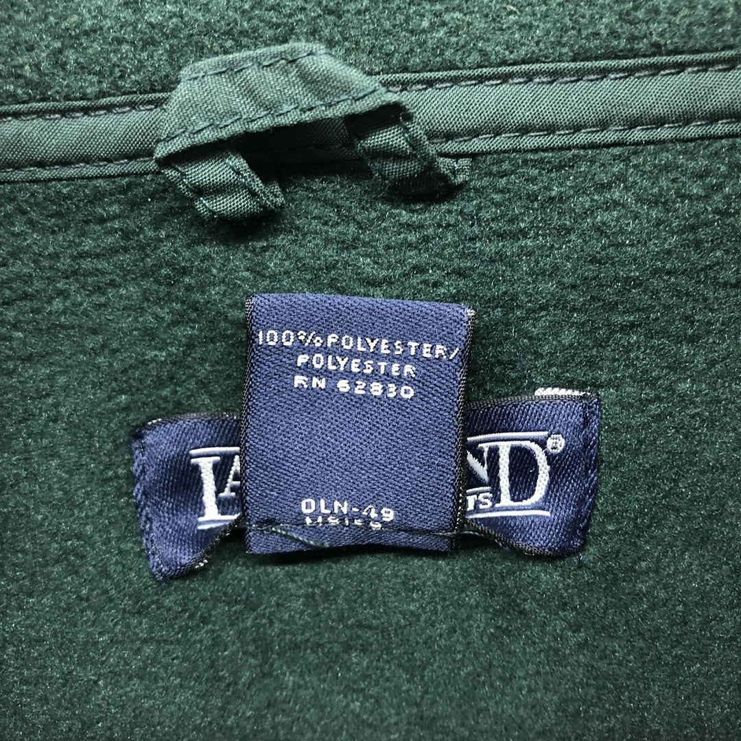 Vintage 90'S Lands' End fleece jacket, made in the USA, men's size XL polyester green type Vintage Second Hand