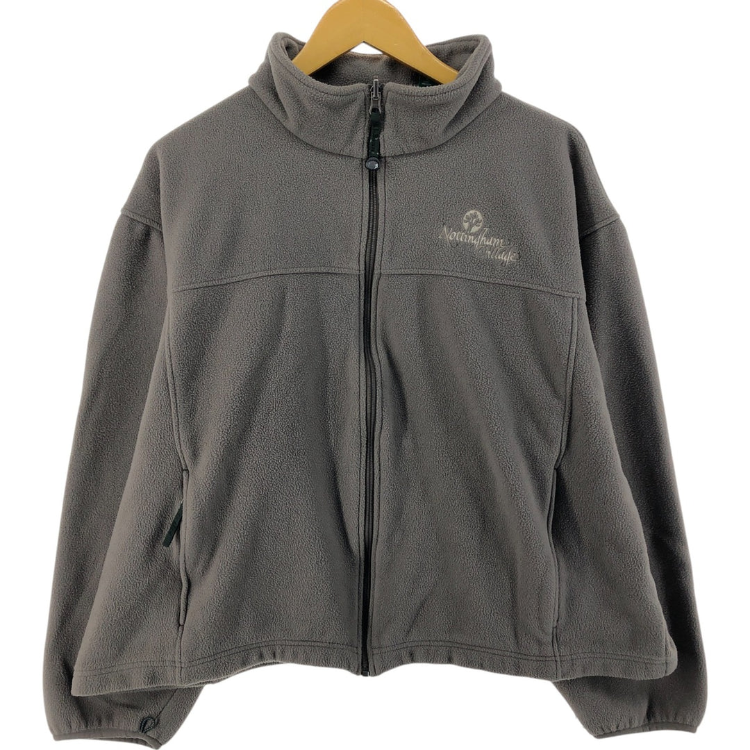LLBean Fleece Jacket, Men's XL polyester gray type Vintage Second Hand