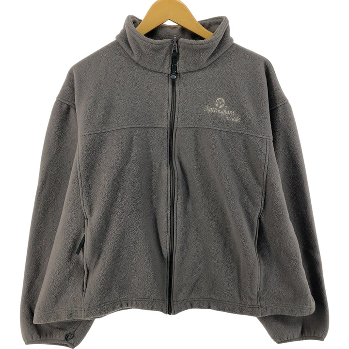 LLBean Fleece Jacket, Men's XL polyester gray type Vintage Second Hand