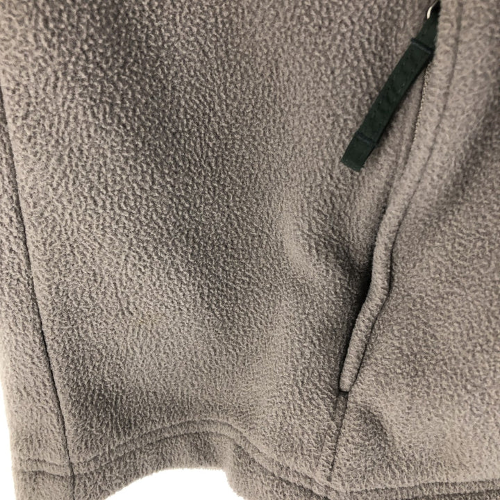 LLBean Fleece Jacket, Men's XL polyester gray type Vintage Second Hand