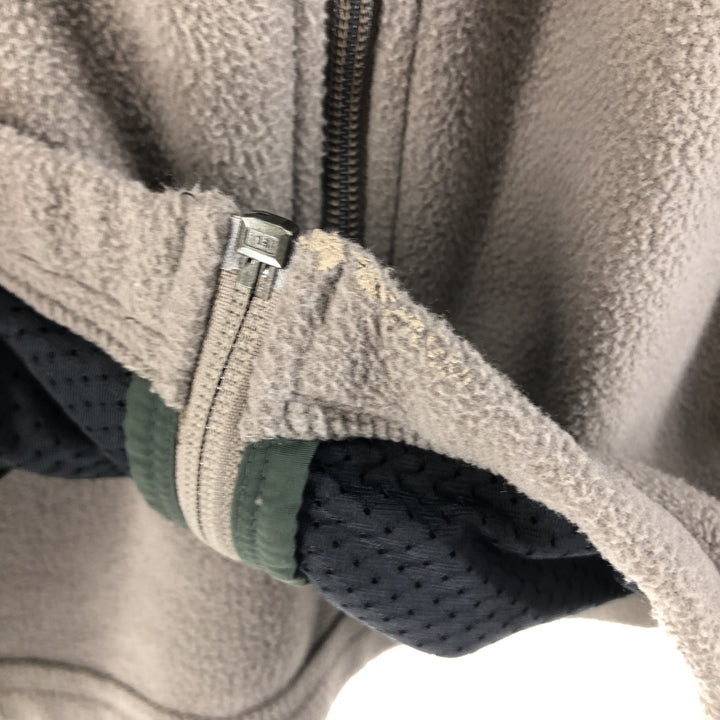 LLBean Fleece Jacket, Men's XL polyester gray type Vintage Second Hand