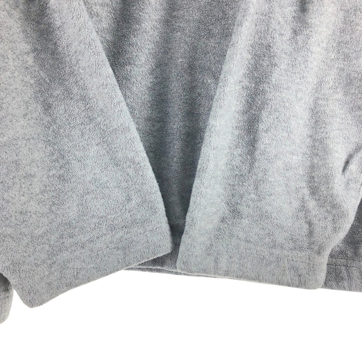 Vintage 90'S Tommy Hilfiger half-zip fleece pullover, men's size L polyester gray type Vintage Second Hand