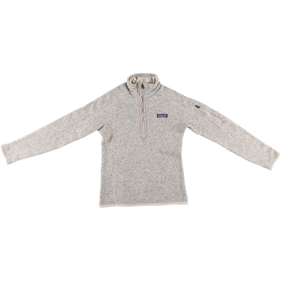 Patagonia Better Sweater Half-Zip Pullover 25618FA19 Half-Zip Fleece Pullover, Women's Size Small recycled polyester Beige type Vintage Second Hand