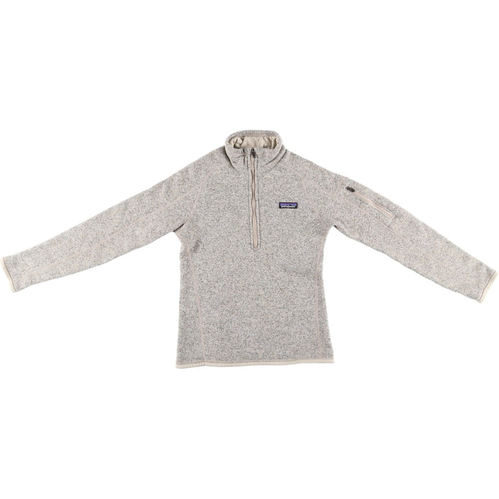 Patagonia Better Sweater Half-Zip Pullover 25618FA19 Half-Zip Fleece Pullover, Women's Size Small recycled polyester Beige type Vintage Second Hand