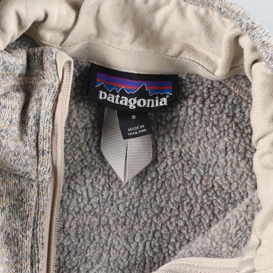 Patagonia Better Sweater Half-Zip Pullover 25618FA19 Half-Zip Fleece Pullover, Women's Size Small recycled polyester Beige type Vintage Second Hand