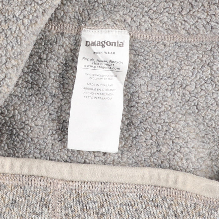 Patagonia Better Sweater Half-Zip Pullover 25618FA19 Half-Zip Fleece Pullover, Women's Size Small recycled polyester Beige type Vintage Second Hand