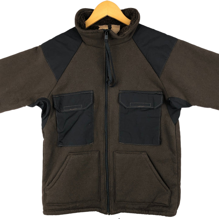 Vintage 1980'S US Army Bear Jacket, Military Fleece Jacket, Made in USA, Medium, Men's Size M polyester brown type Vintage Second Hand