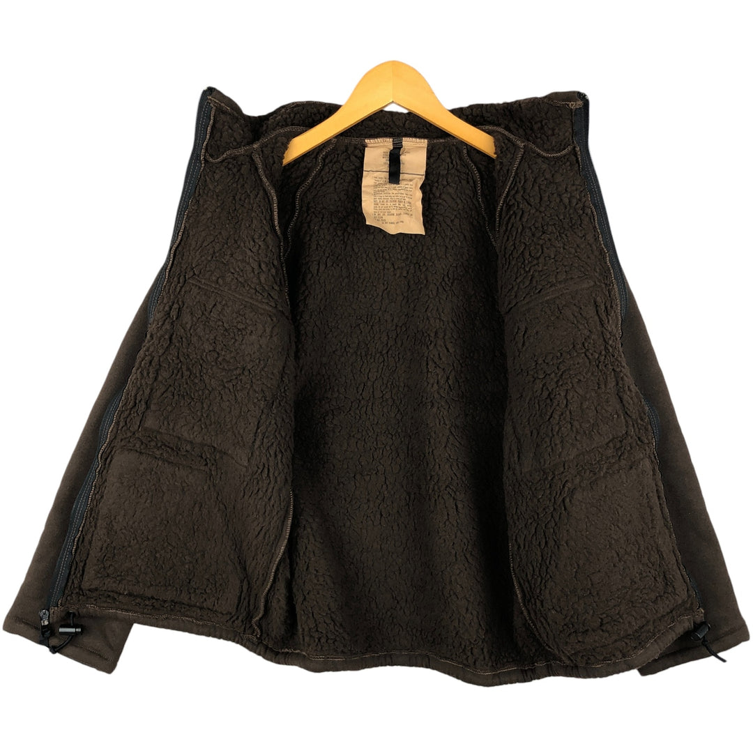 Vintage 1980'S US Army Bear Jacket, Military Fleece Jacket, Made in USA, Medium, Men's Size M polyester brown type Vintage Second Hand