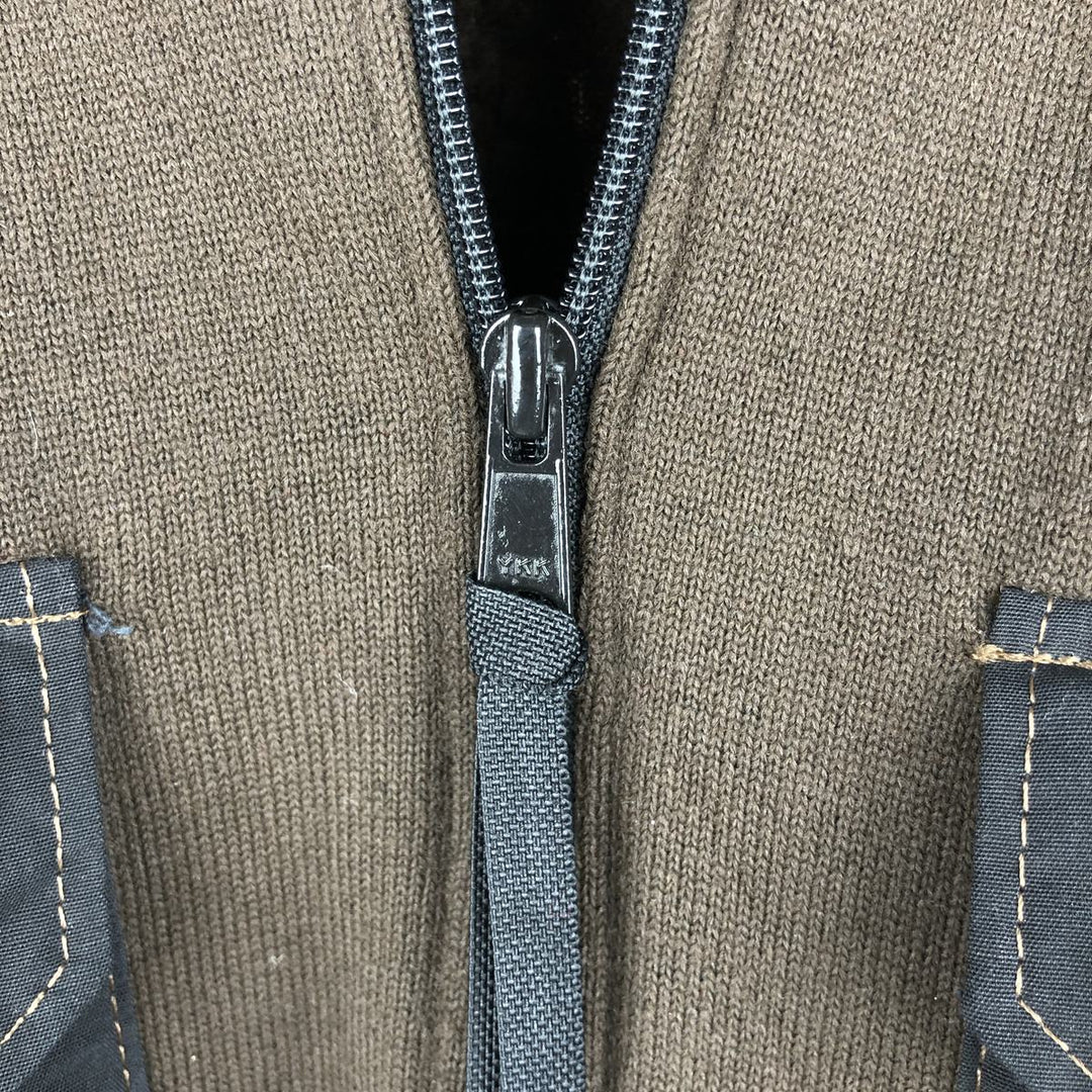 Vintage 1980'S US Army Bear Jacket, Military Fleece Jacket, Made in USA, Medium, Men's Size M polyester brown type Vintage Second Hand