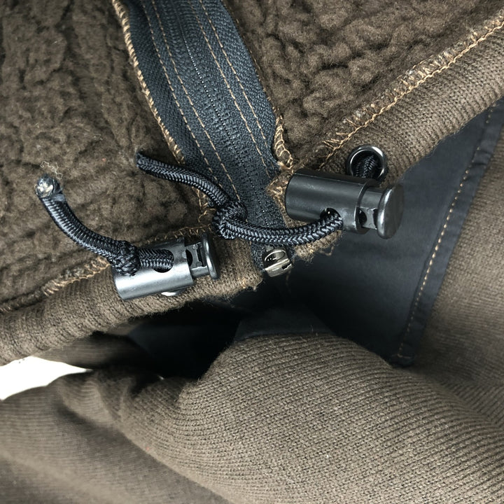 Vintage 1980'S US Army Bear Jacket, Military Fleece Jacket, Made in USA, Medium, Men's Size M polyester brown type Vintage Second Hand