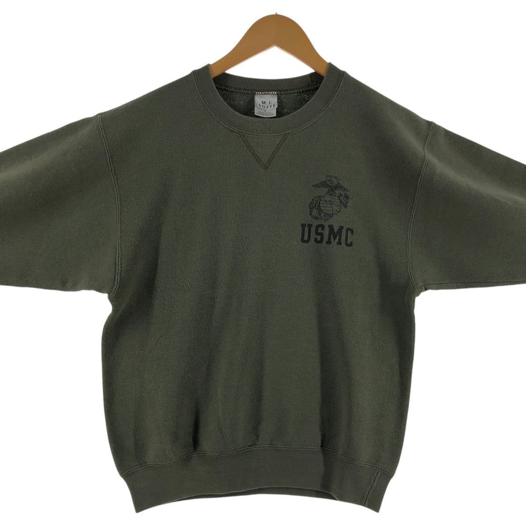 80s-90'S SOFFE USMC Printed Sweatshirt, Made in USA, Men's S Size, Long Sleeves /eaa455624