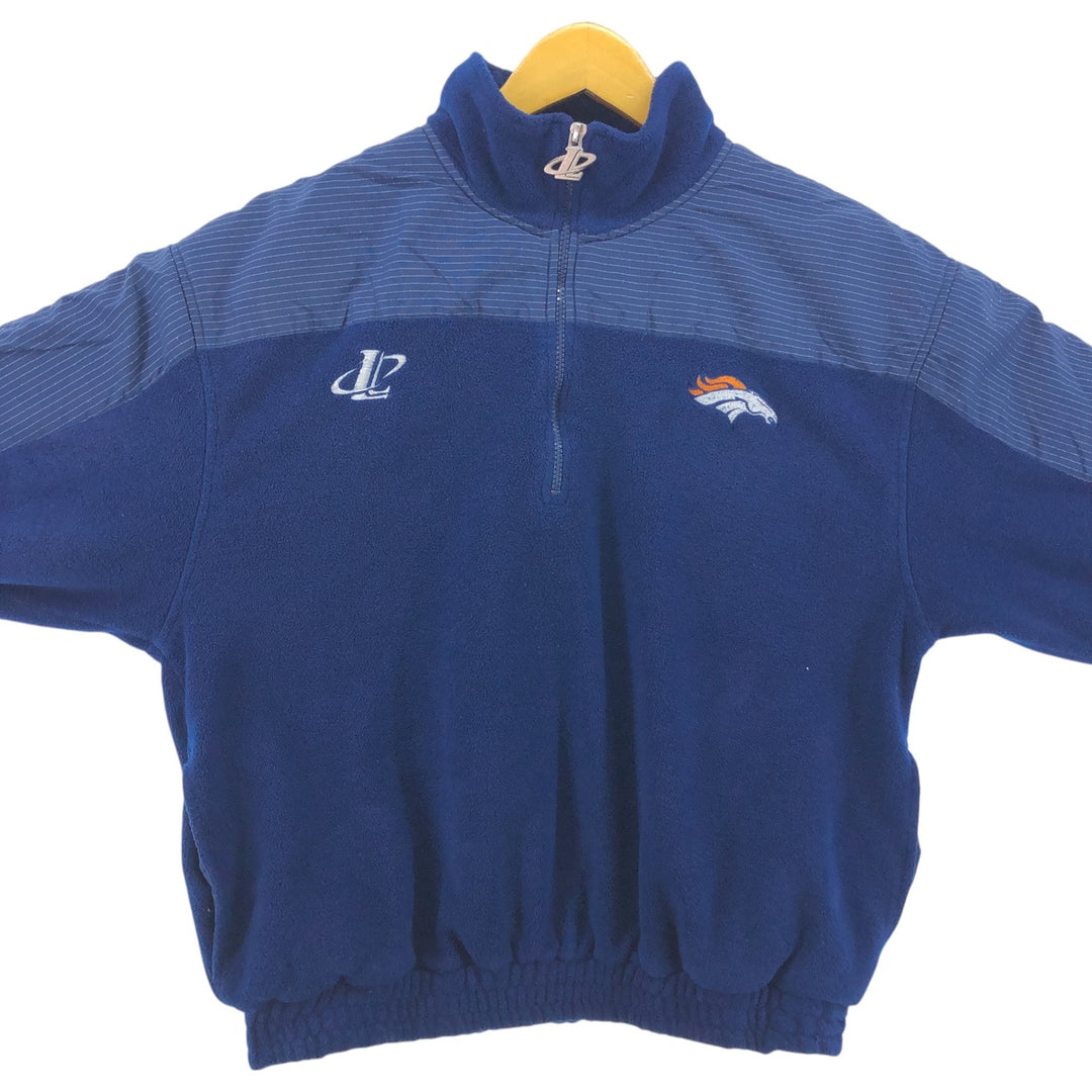 90s~00'S LOGO ATHLETIC NFL DENVER BRONCOS Denver Broncos Half Zip Fleece Pullover Men's L size /eaa455675