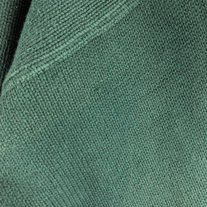 Tommy Hilfiger Cotton Knit Sweater, Men's Size L cotton Green type dark green Vintage Second Hand