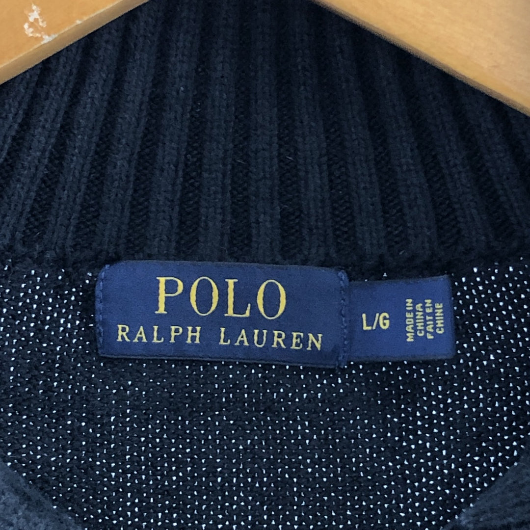 Ralph Lauren POLO RALPH LAUREN Cotton knit half button sweater Men's L size / eaa455819