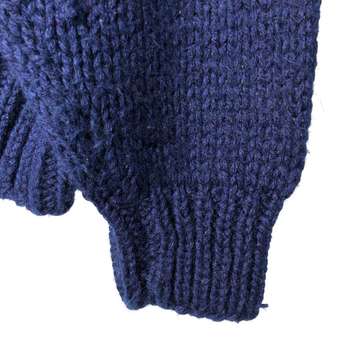 PERMIT PLATINUM All-Over Print Acrylic Knit Sweater, Men's Size XL acrylic blue type Vintage Second Hand