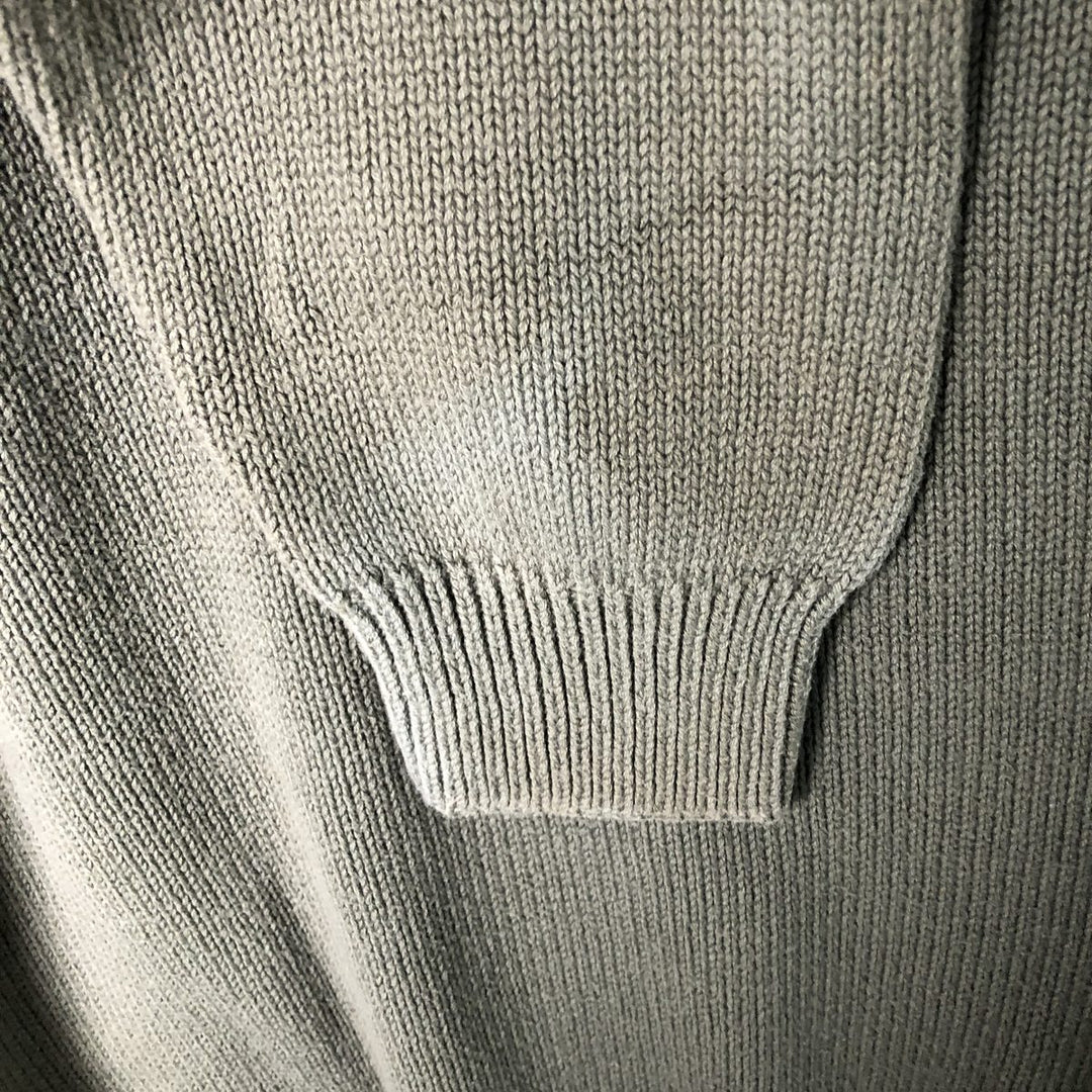 Tommy Hilfiger Cotton Knit Sweater, Men's Size S cotton Khaki type sage green Vintage Second Hand