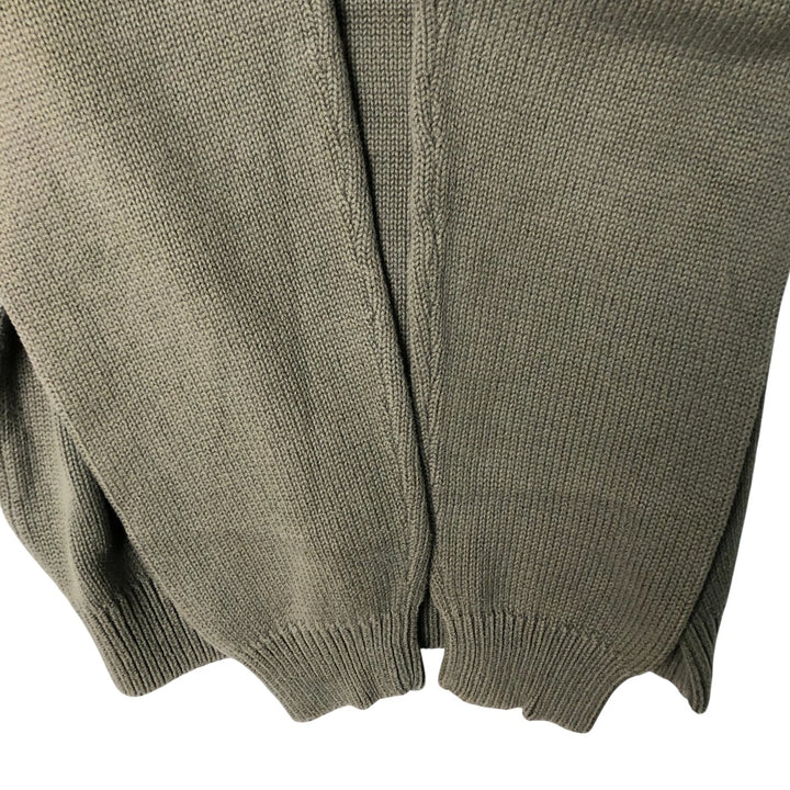 Tommy Hilfiger Cotton Knit Sweater, Men's Size S cotton Khaki type sage green Vintage Second Hand