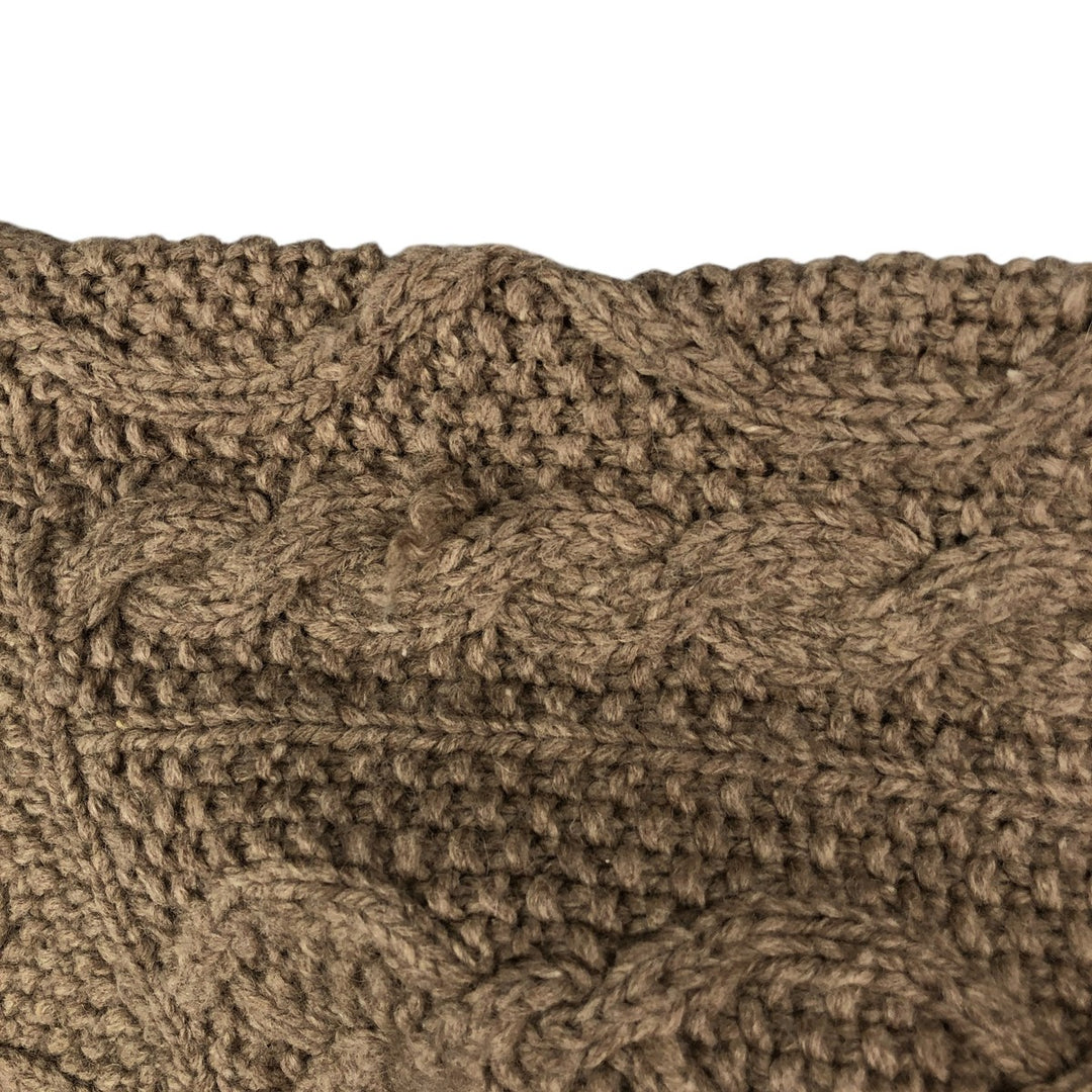 Vintage 90'S J.Crew HANDKNIT Fisherman Aran Knit Sweater, Men's Size Medium shetland wool gray type Vintage Second Hand