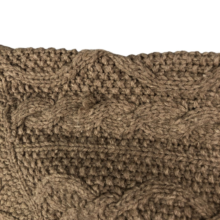 Vintage 90'S J.Crew HANDKNIT Fisherman Aran Knit Sweater, Men's Size Medium shetland wool gray type Vintage Second Hand