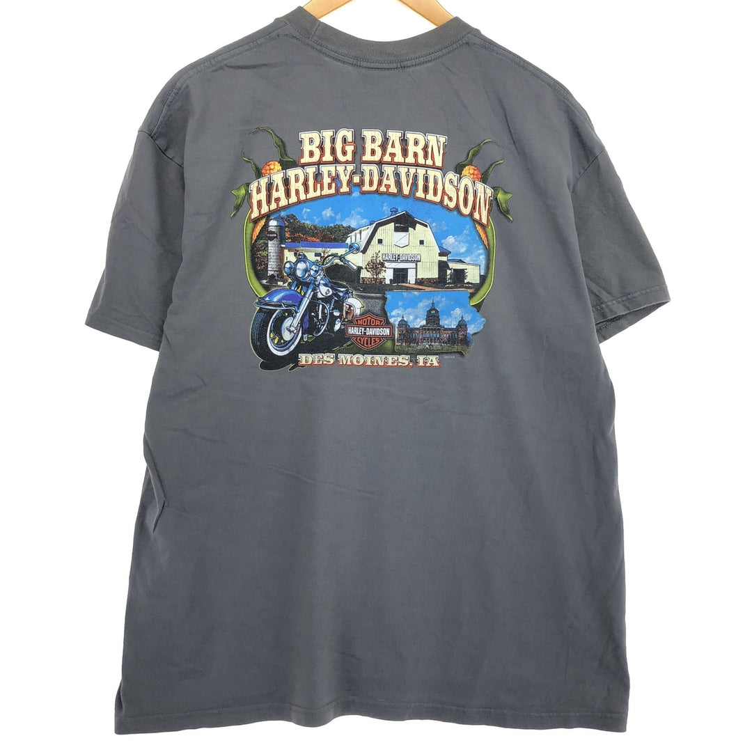 00'S Harley-Davidson Motorcycle Bike T-shirt Men's XL equivalent /eaa456025