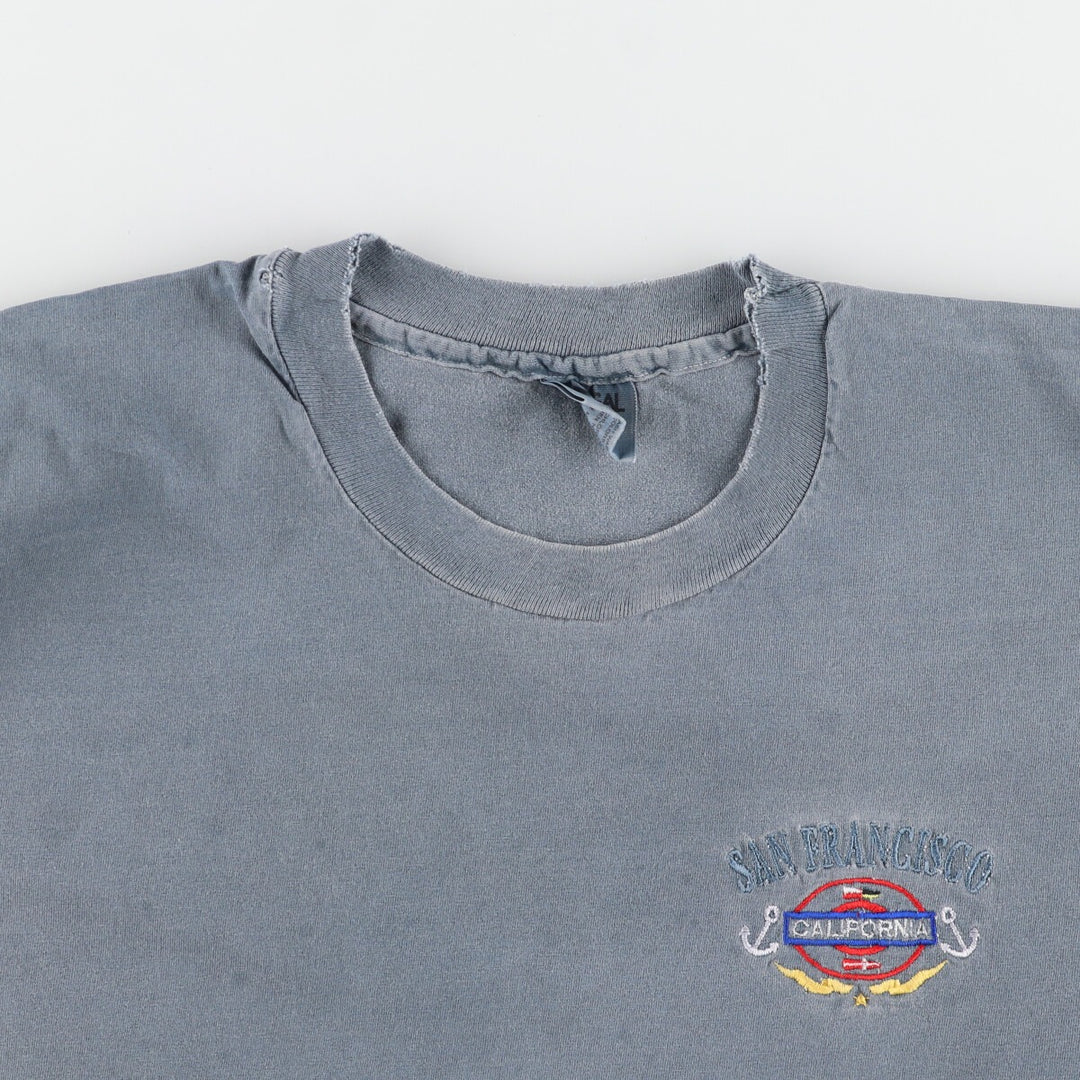 90'S SANSEGAL SPORTSWEAR Embroidered T-shirt Made in USA Men's M Vintage /eaa456097