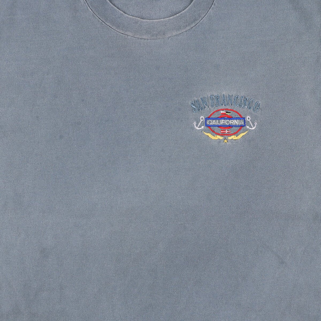 90'S SANSEGAL SPORTSWEAR Embroidered T-shirt Made in USA Men's M Vintage /eaa456097