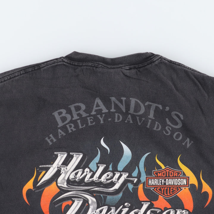 00'S Harley-Davidson Motorcycle Bike T-shirt Made in USA Men's M /eaa456115