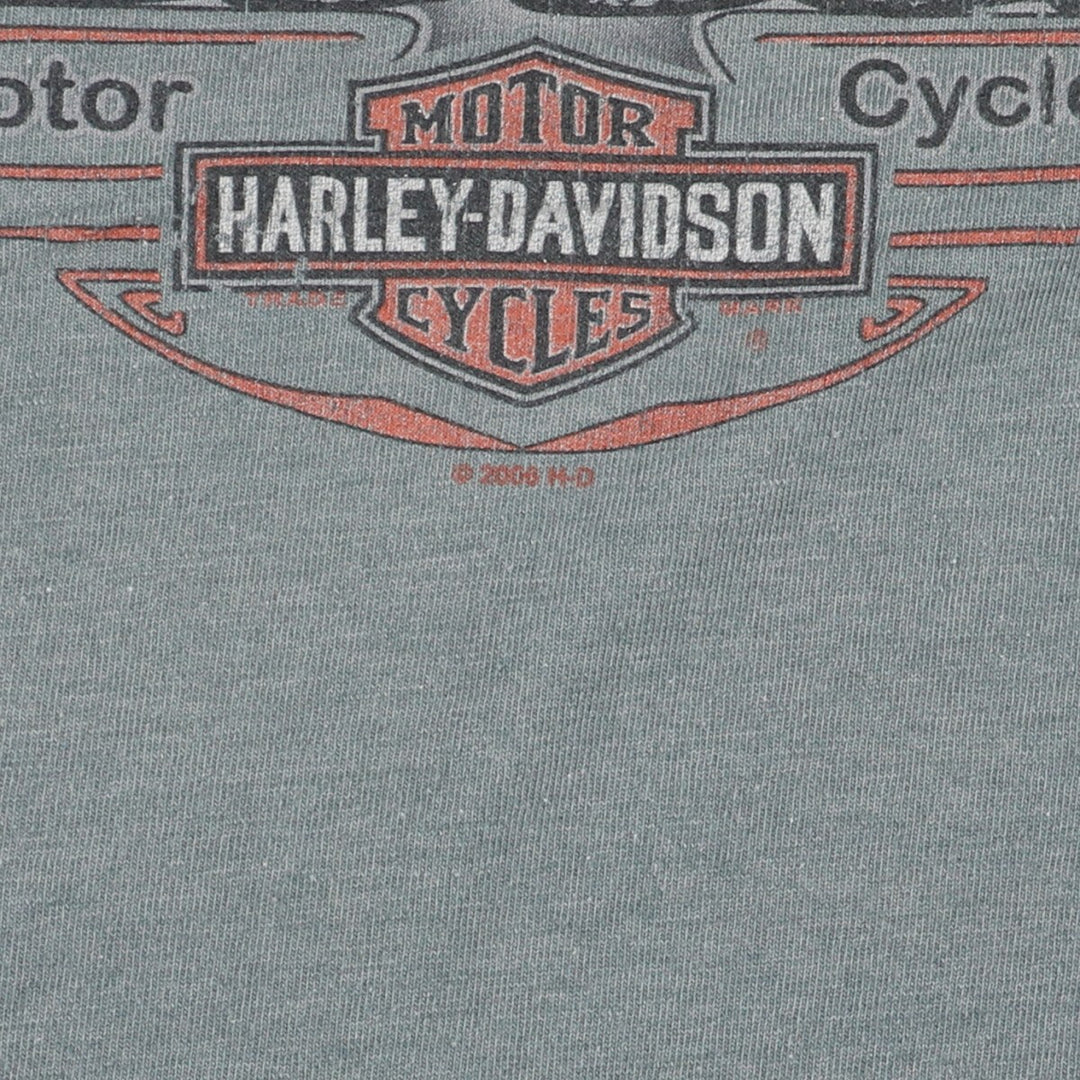 00'S Harley-Davidson Motorcycle Bike T-shirt Men's L /eaa456121