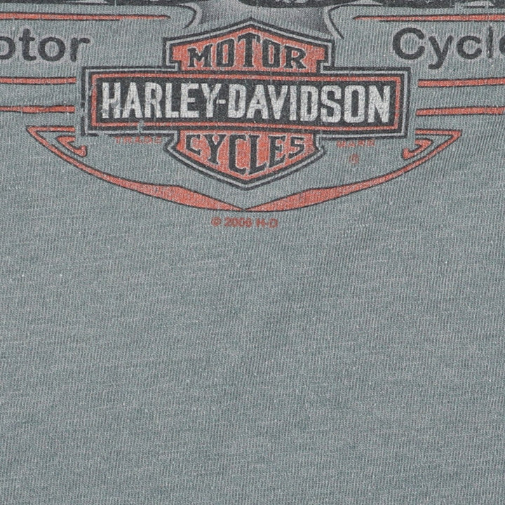 00'S Harley-Davidson Motorcycle Bike T-shirt Men's L /eaa456121