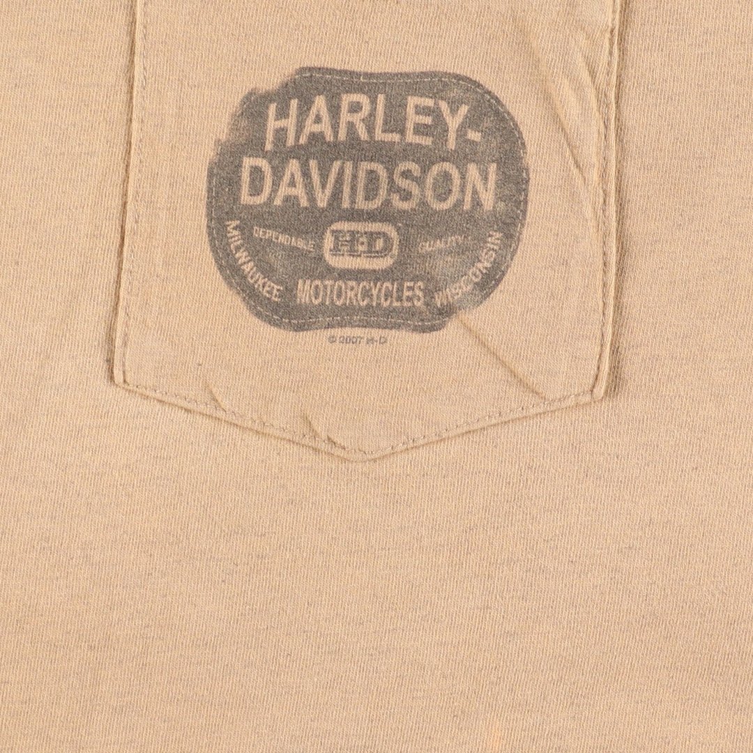 00'S Harley-Davidson Motorcycle Bike T-shirt Made in USA Men's XL /eaa456128