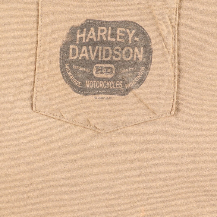 00'S Harley-Davidson Motorcycle Bike T-shirt Made in USA Men's XL /eaa456128