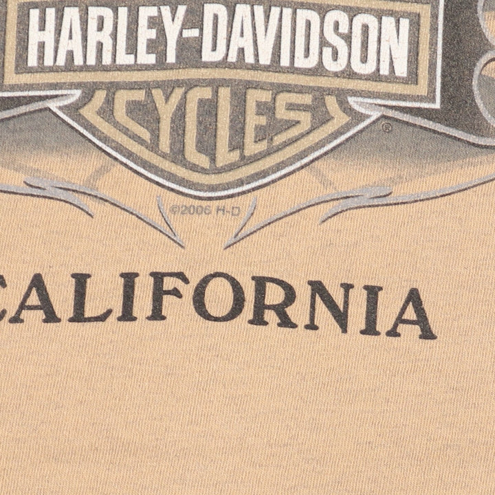 00'S Harley-Davidson Motorcycle Bike T-shirt Made in USA Men's XL /eaa456128