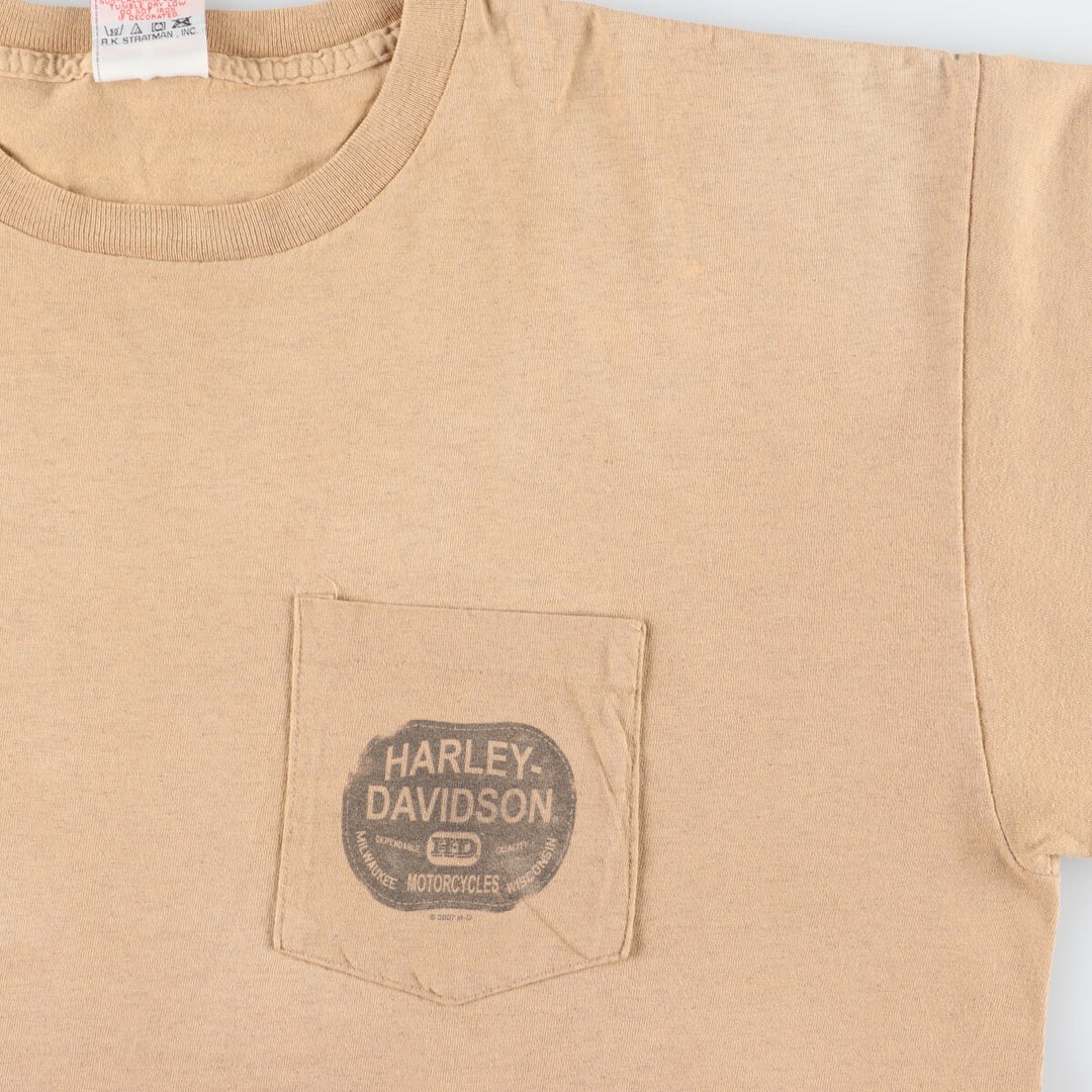 00'S Harley-Davidson Motorcycle Bike T-shirt Made in USA Men's XL /eaa456128